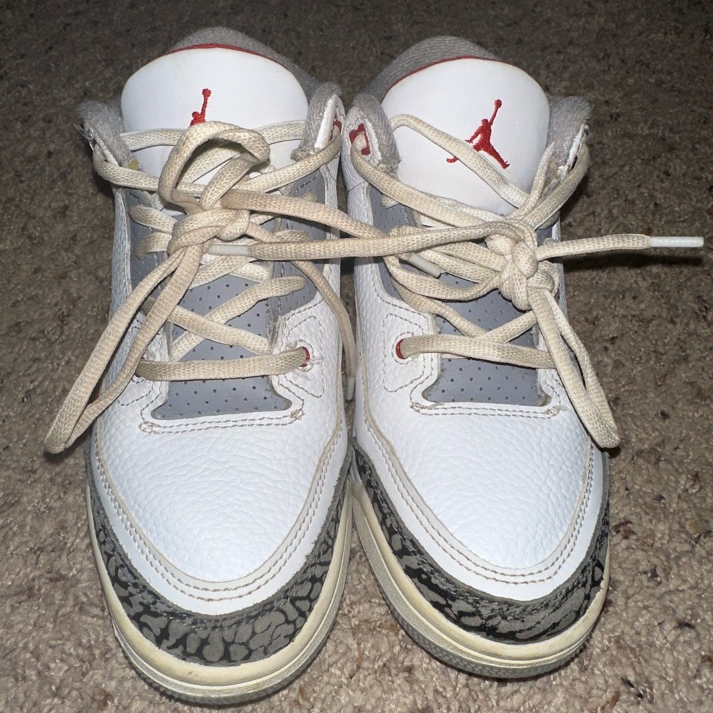 Youth Nike Jordan retro low white sneakers DM0966-160 size 2